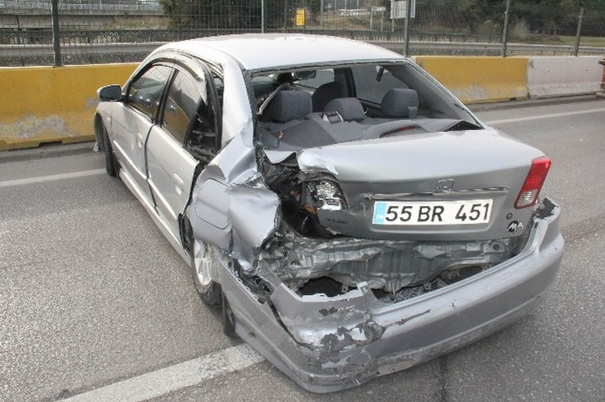 Samsun\'da Trafik Kazası: 1 Yaralı