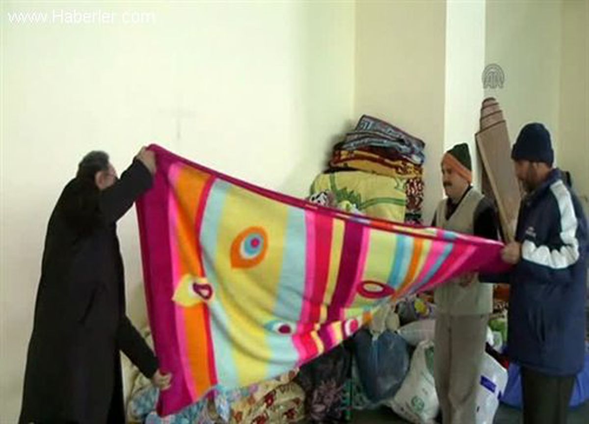 Soğukla mücadele eden Suriyelilere şefkat eli -