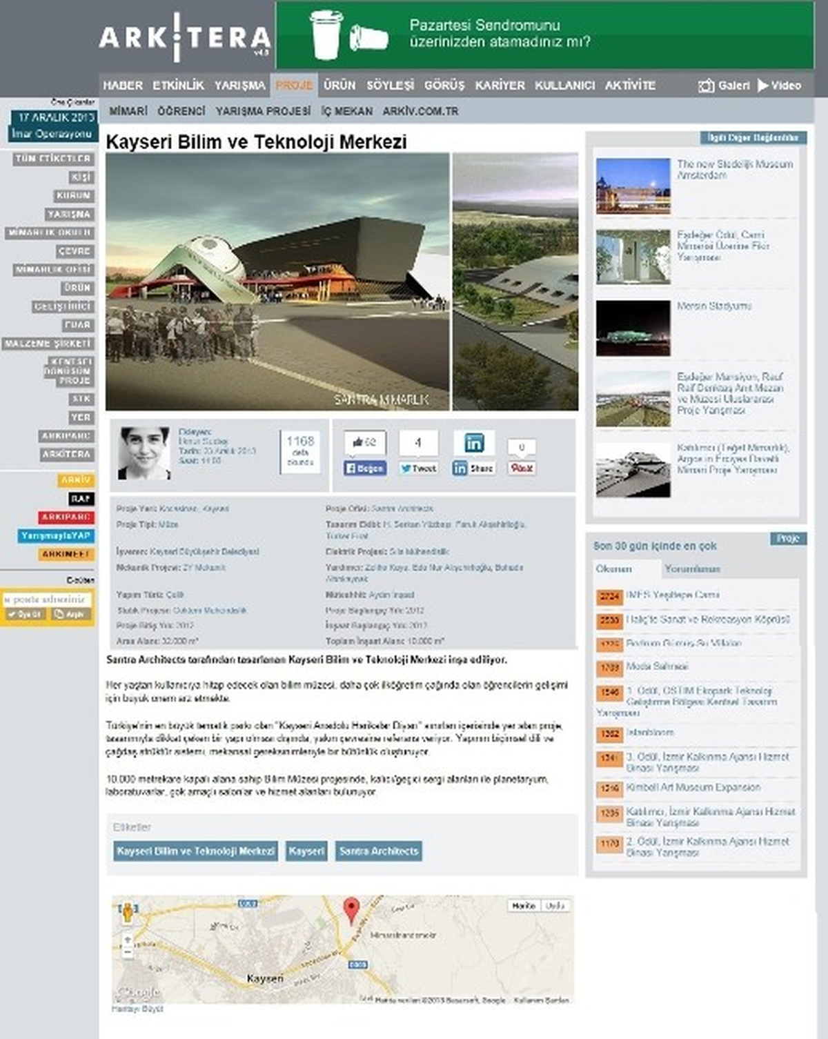 Bilim Merkezi\'nin Mimarisine Tam Not