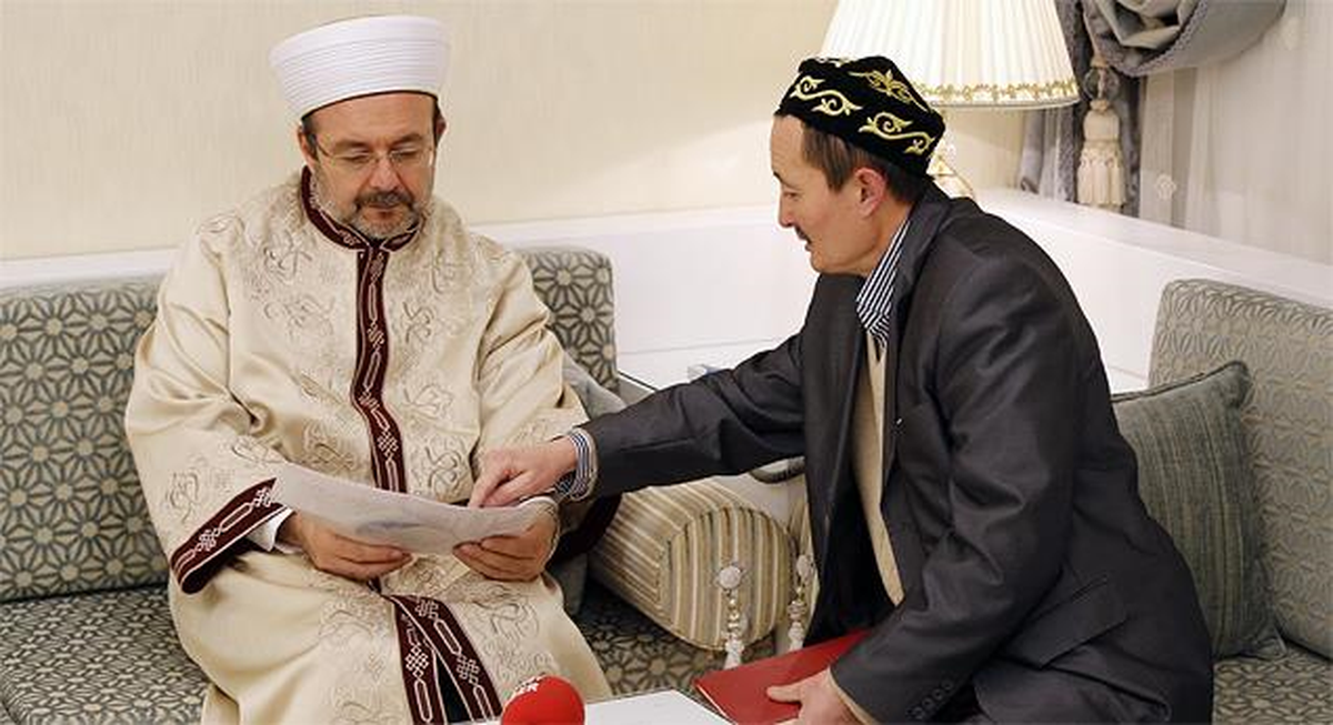 Diyanet İşleri Başkanı Görmez, Moğolistan İslam Cemiyeti Başkanını Kabul Etti