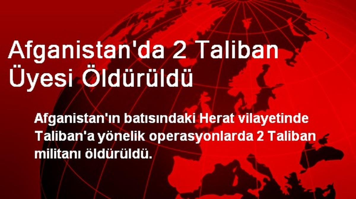 Afganistan\'da 2 Taliban Üyesi Öldürüldü