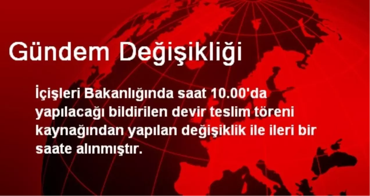 Gündem Değişikliği