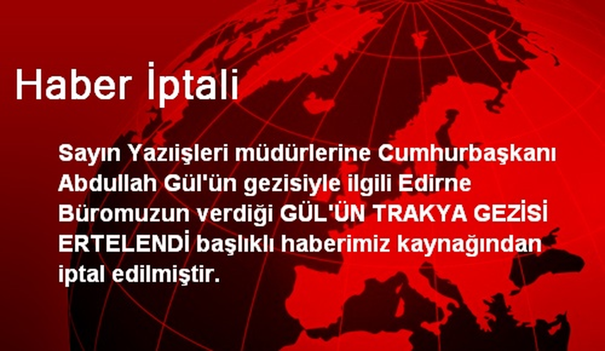 Haber İptali