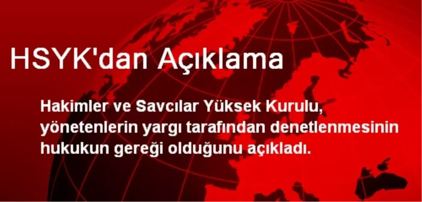 HSYK\'dan Açıklama