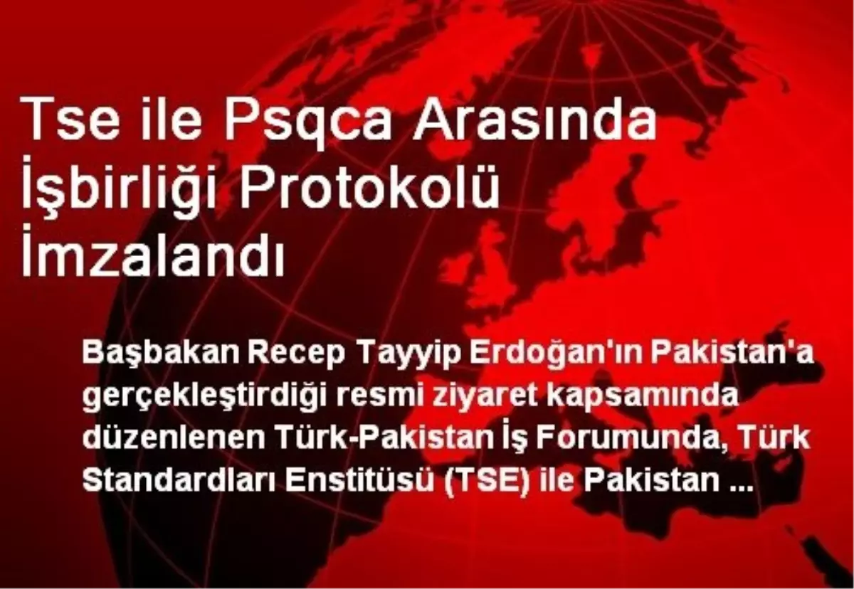 Tse ile Psqca Arasında İşbirliği Protokolü İmzalandı