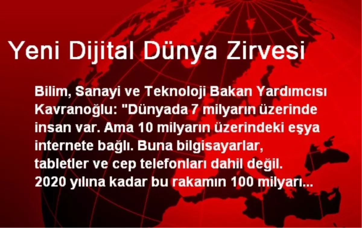 Yeni Dijital Dünya Zirvesi