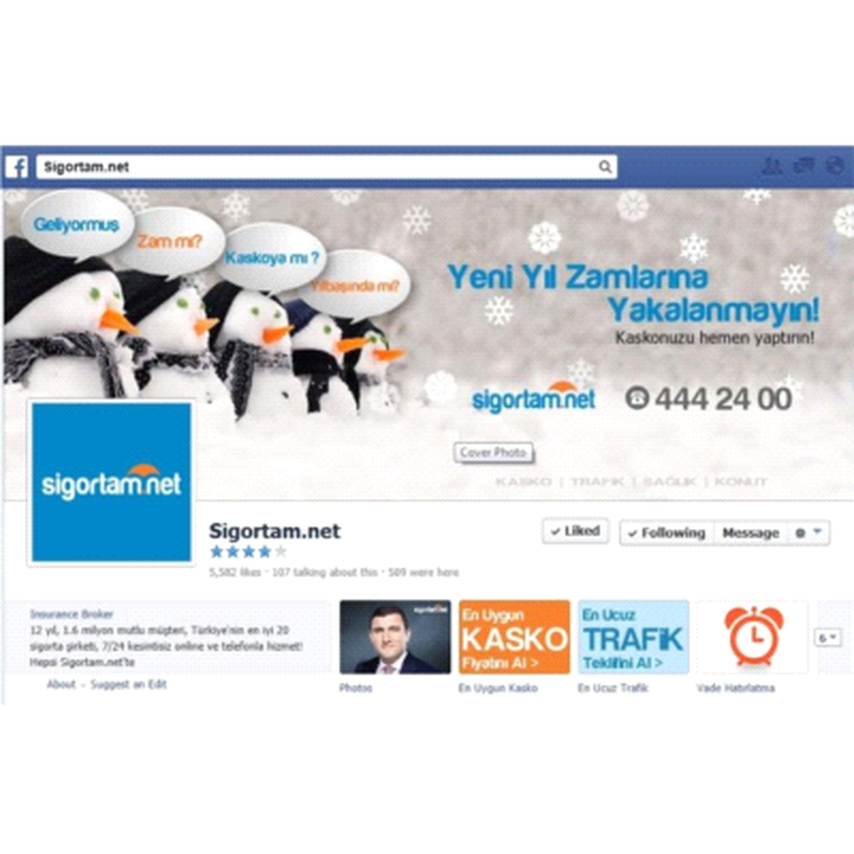 Sigortam.net Dünya Çapında Facebook Üzerinden Sigorta Teklifi Veren İlk Şirket Oldu