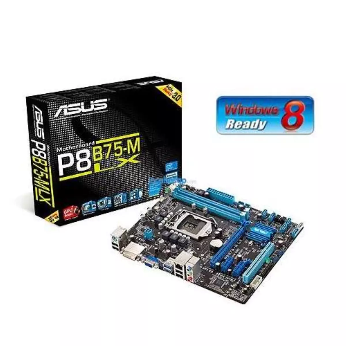 Asus P8b75-M Lx B75 Ddr3 Dvı Sata3 Usb3 1155p 16x