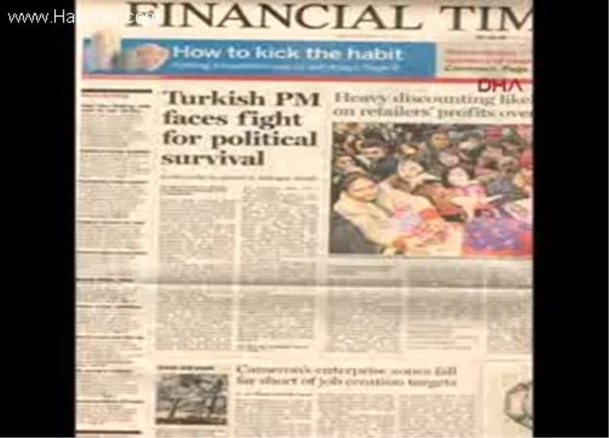 Ft: Türkiye Başbakanı Siyasi Hayatta Kalma Mücadelesi Veriyor