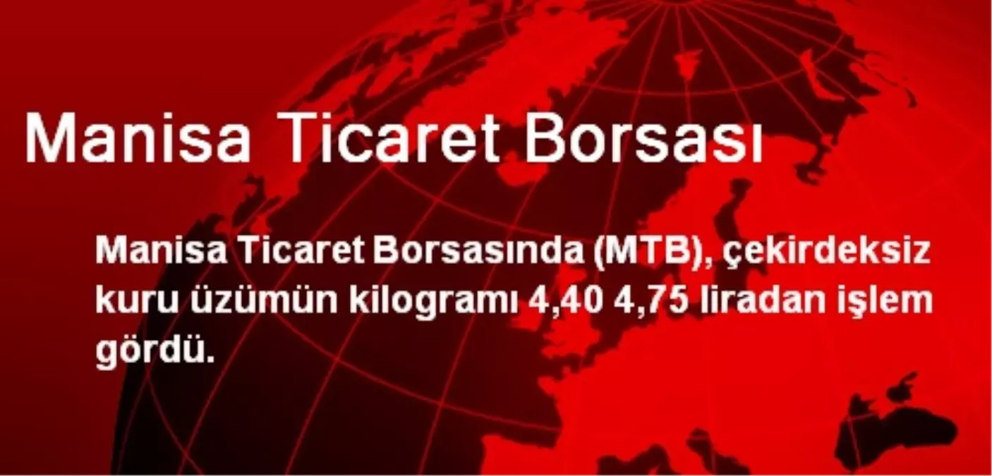 Manisa Ticaret Borsası