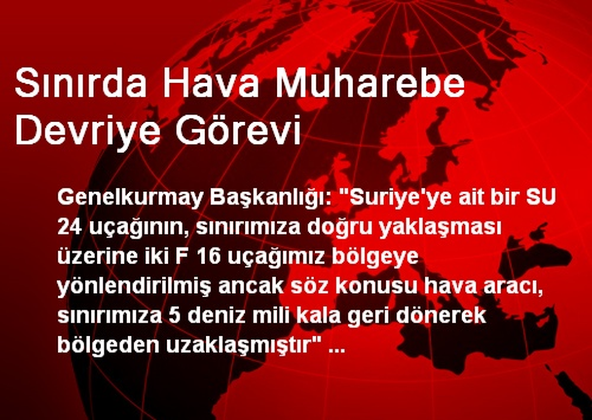 Sınırda Hava Muharebe Devriye Görevi