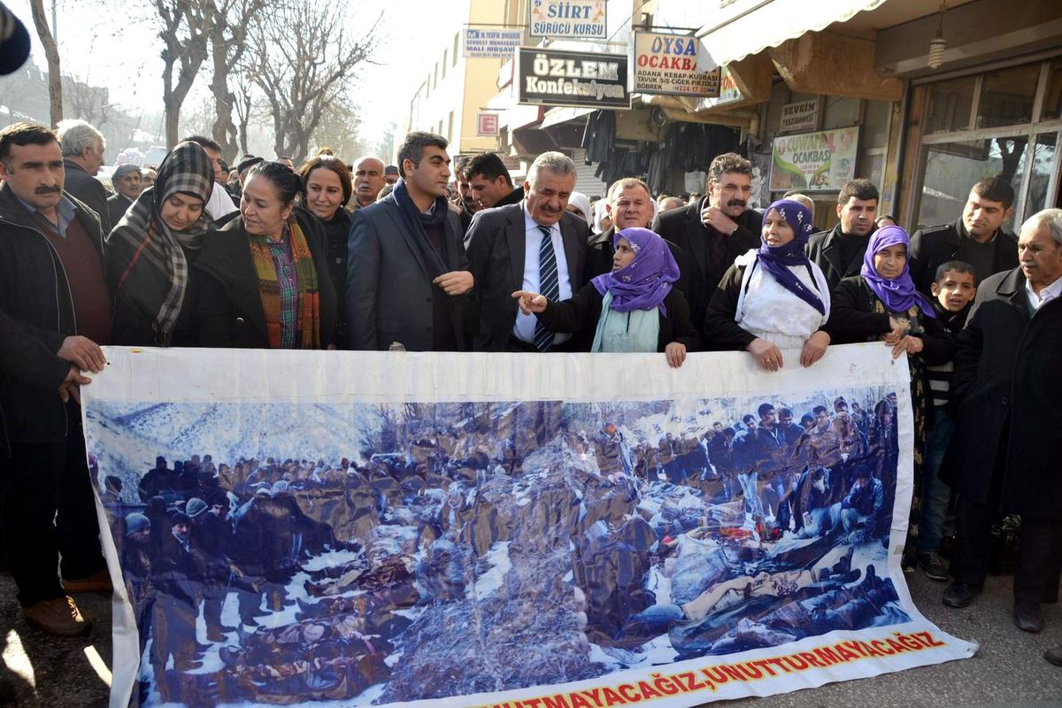 Siirt\'teki BDP\'liler Uludereyi Unutmadı