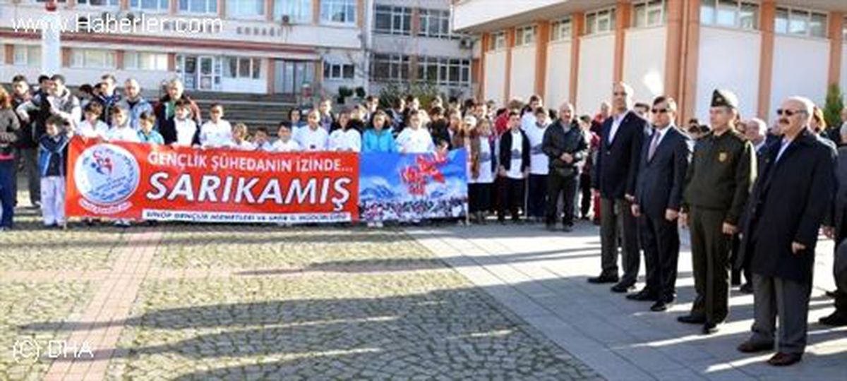 Bisikletçiler Şehitler İçin Sarıkamış Yolunda
