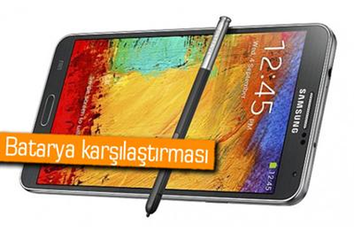 Galaxy Note 3\'ün Bataryası Rakiplerine Oranla Nasıl?