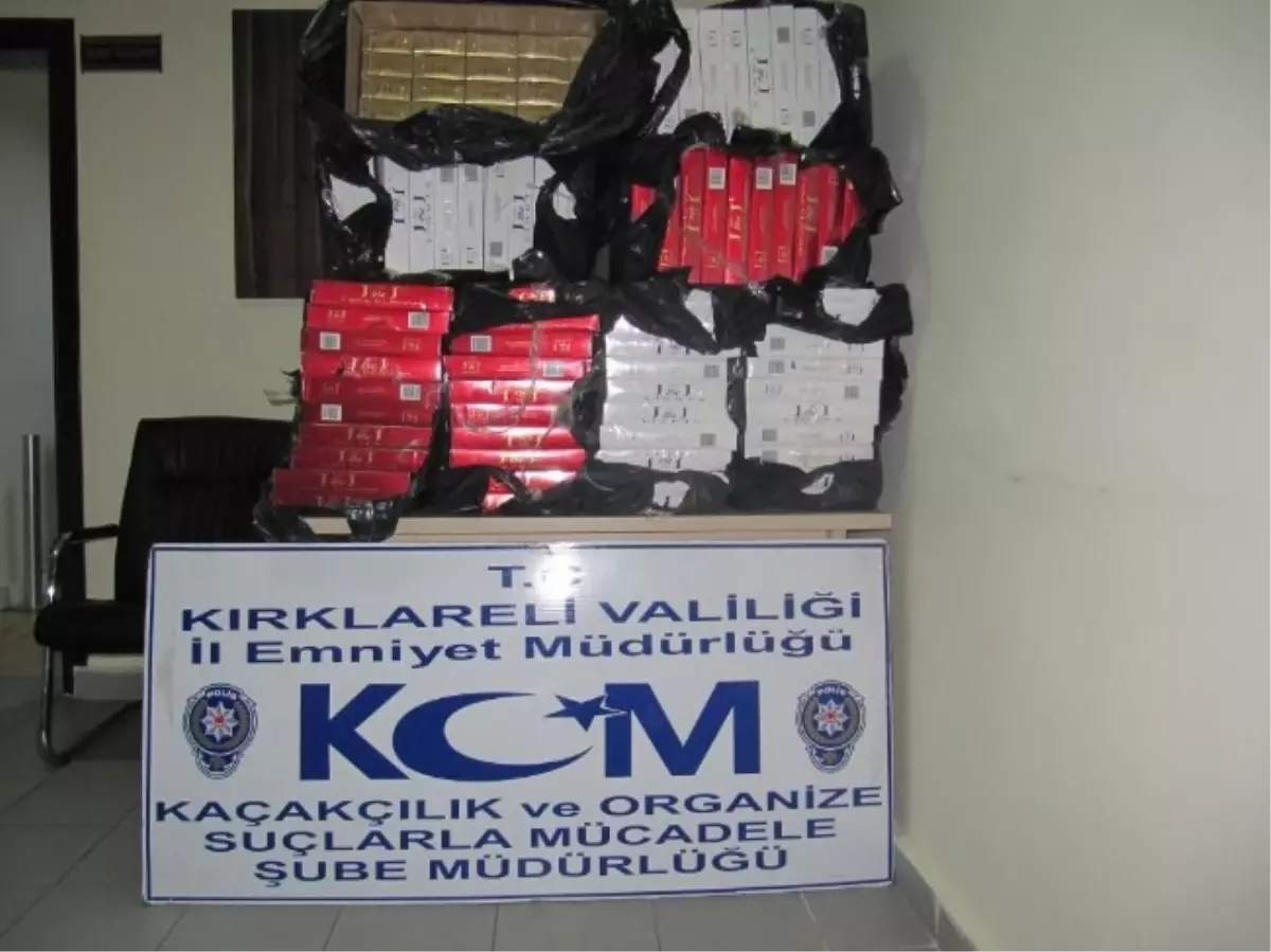 Kırklareli\'de 4 Bin Paket Kaçak Sigara Ele Geçirildi