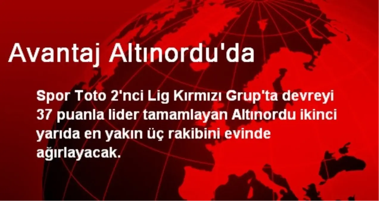 Avantaj Altınordu\'da