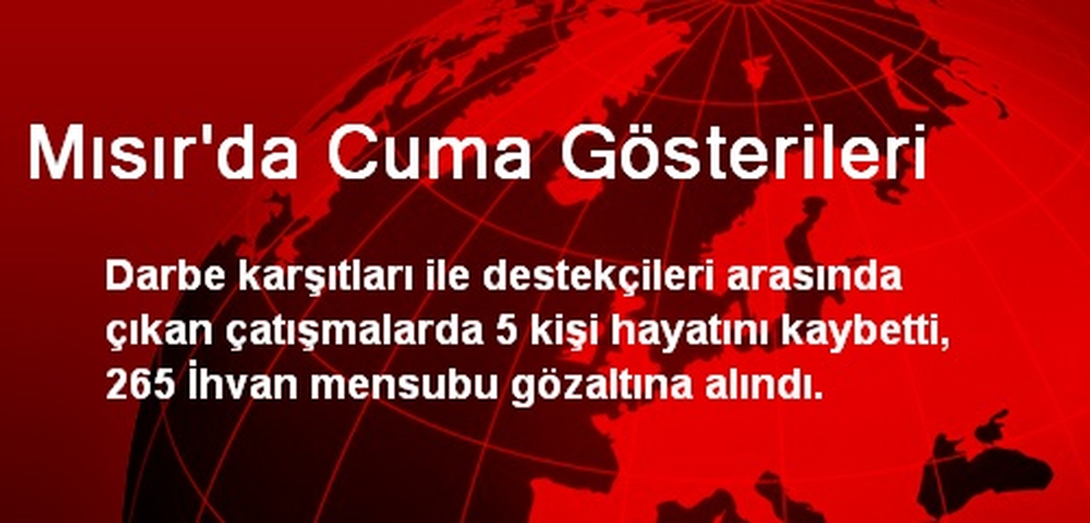 Mısır\'da Cuma Gösterileri