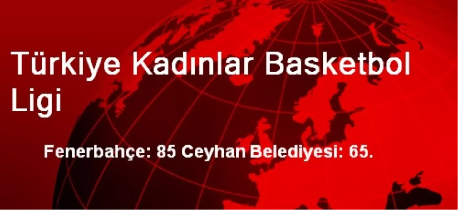 Fenerbahçe: 85 Ceyhan Belediyesi: 65