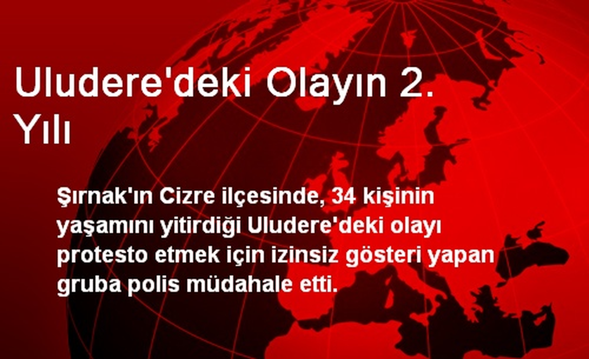 Uludere\'deki Olayın 2. Yılı