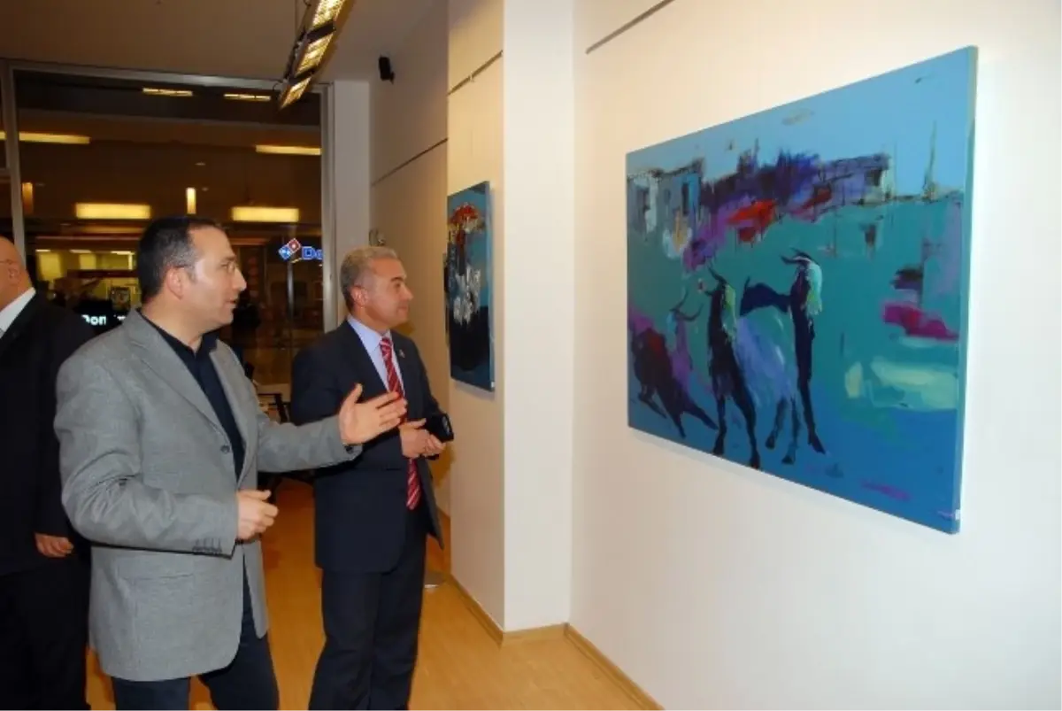 Ressam Ferahoğlu, Sanko Sanat Galerisinde Sergi Açtı