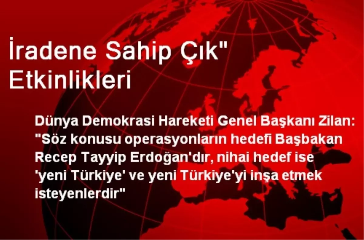 İradene Sahip Çık" Etkinlikleri