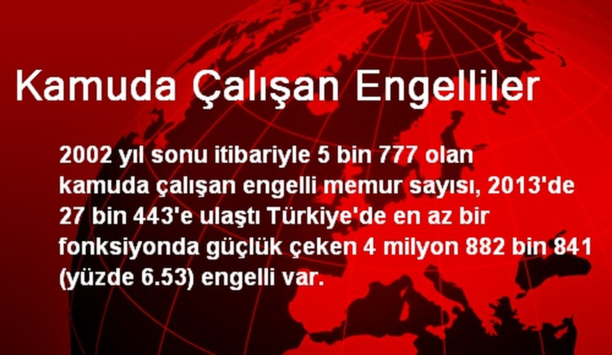 Kamuda Çalışan Engelliler