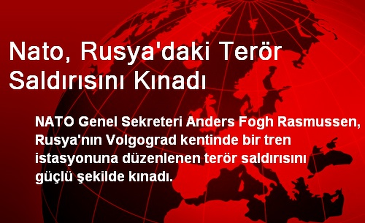 Nato, Rusya\'daki Terör Saldırısını Kınadı