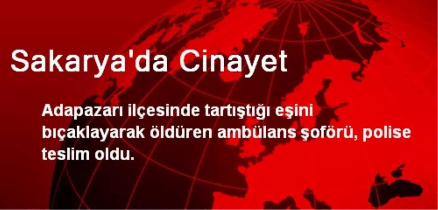 Sakarya\'da Cinayet