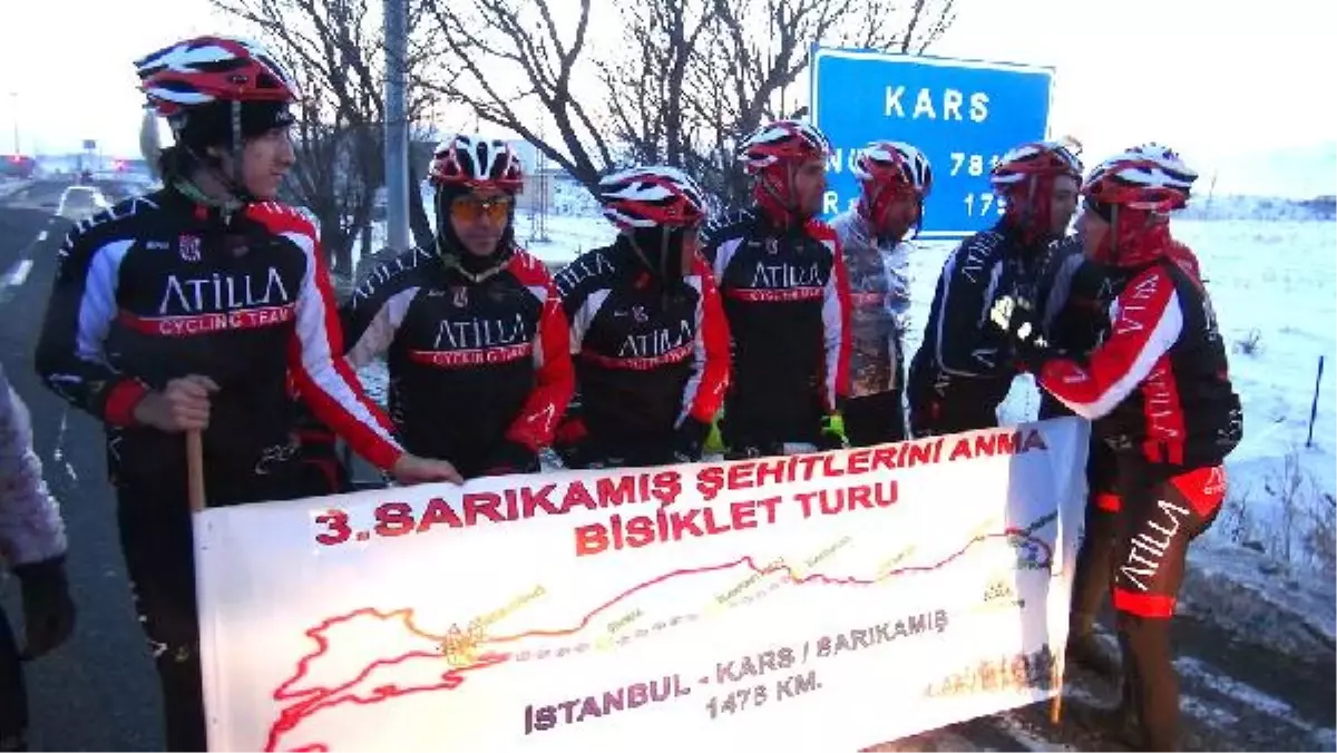 Şehitler Anısına İstanbul'dan Kars'a Pedal Çevirdiler