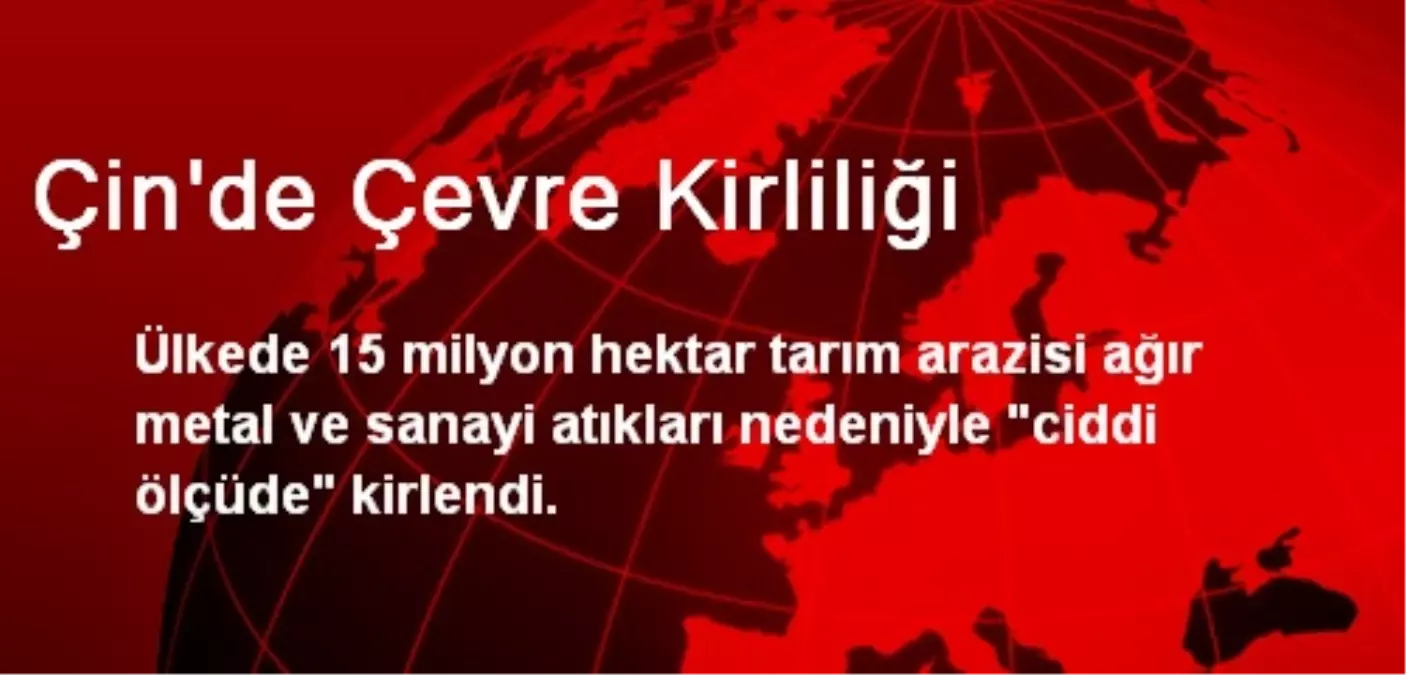 Çin\'de Çevre Kirliliği