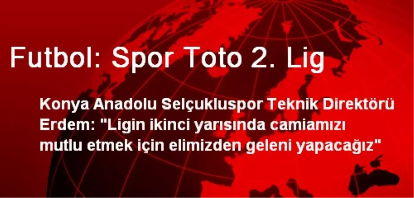 Konya Selçukspor Teknik Direktörü Açıklaması