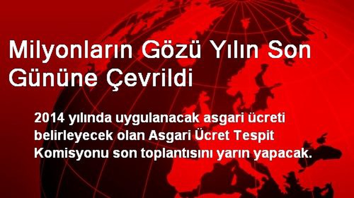 Milyonların Gözü Yılın Son Gününe Çevrildi