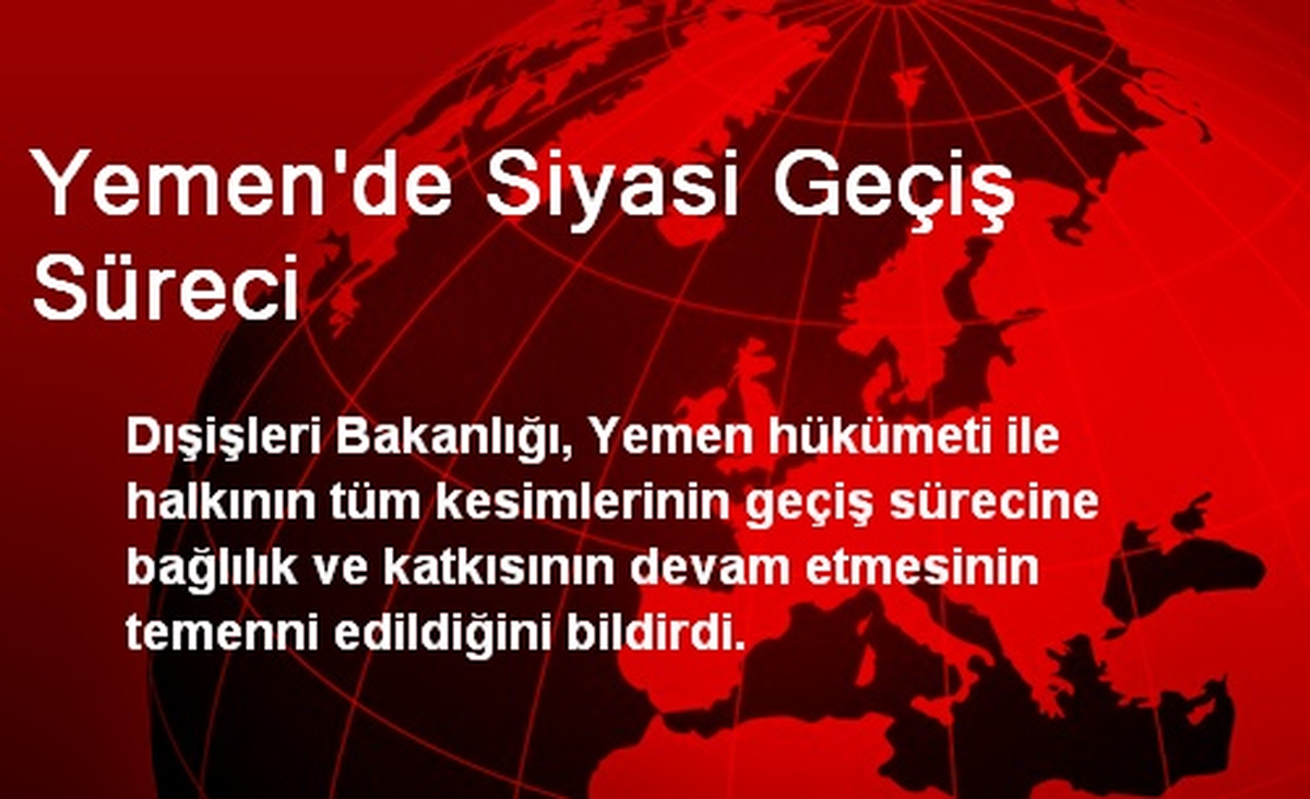 Yemen\'de Siyasi Geçiş Süreci