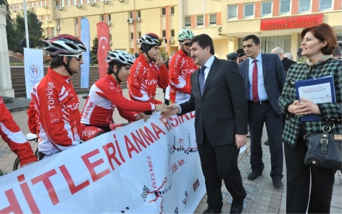 Sarıkamış Şehitleri İçin Pedal Çeviren Bisikletçiler Trabzon\'a Ulaştı
