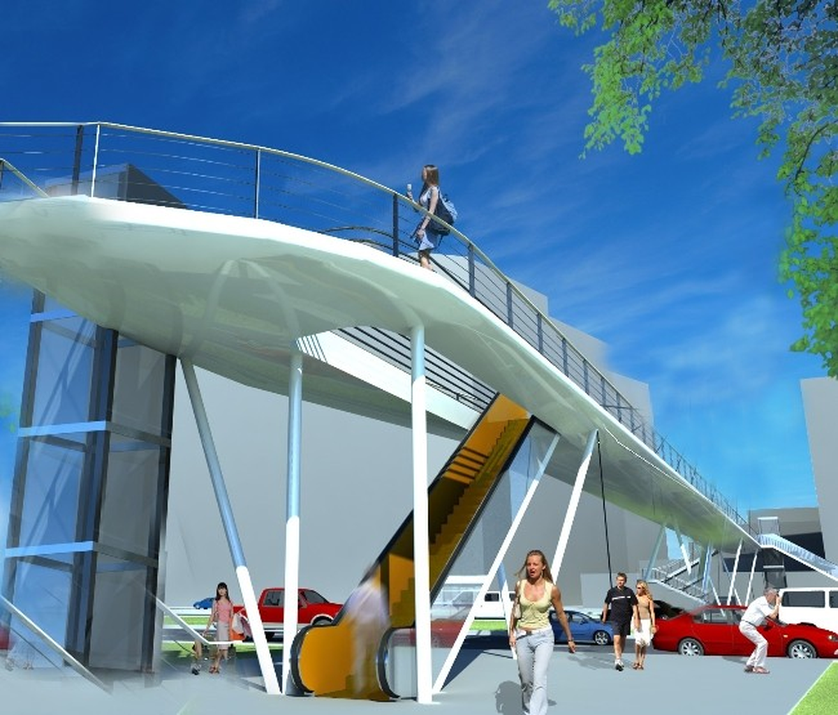 Büyükşehirden Çallı\'ya Modern Üst Geçit