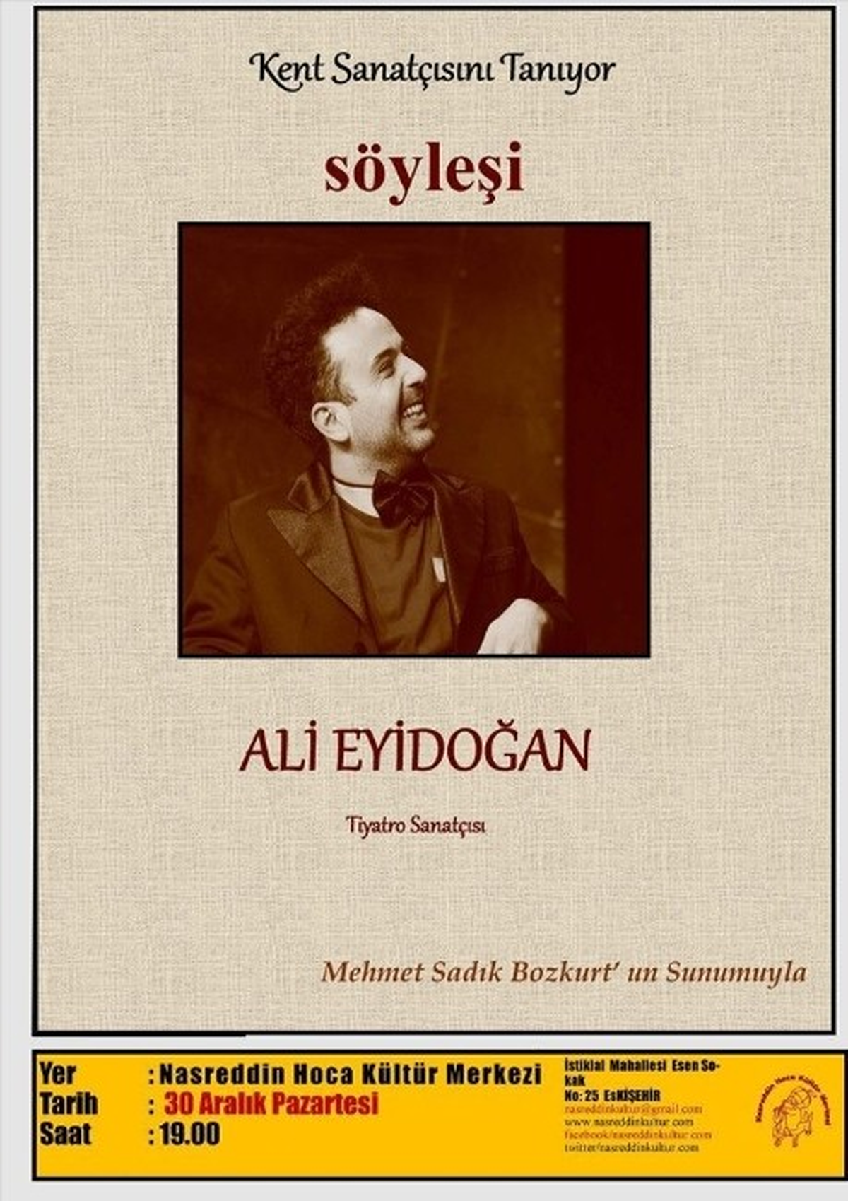 Nasreddin Hoca\'da \'Kent Sanatçısını Tanıyor\' Etkinliği