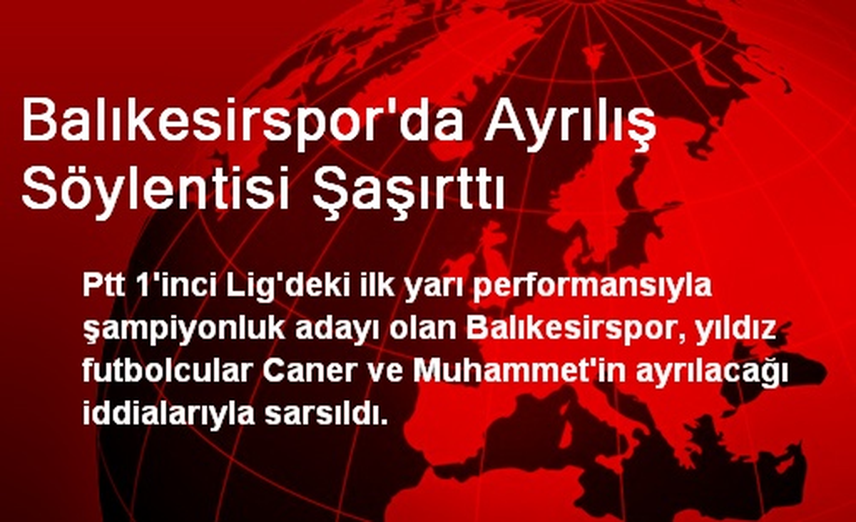 Balıkesirspor\'da Ayrılış Söylentisi Şaşırttı