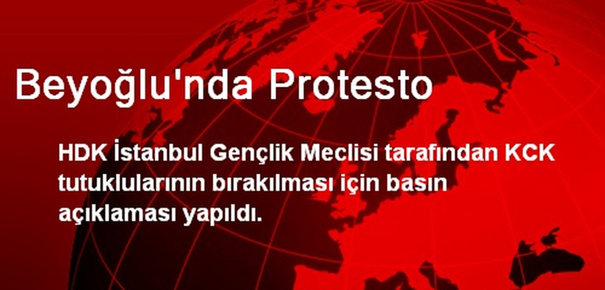 Beyoğlu\'nda Protesto