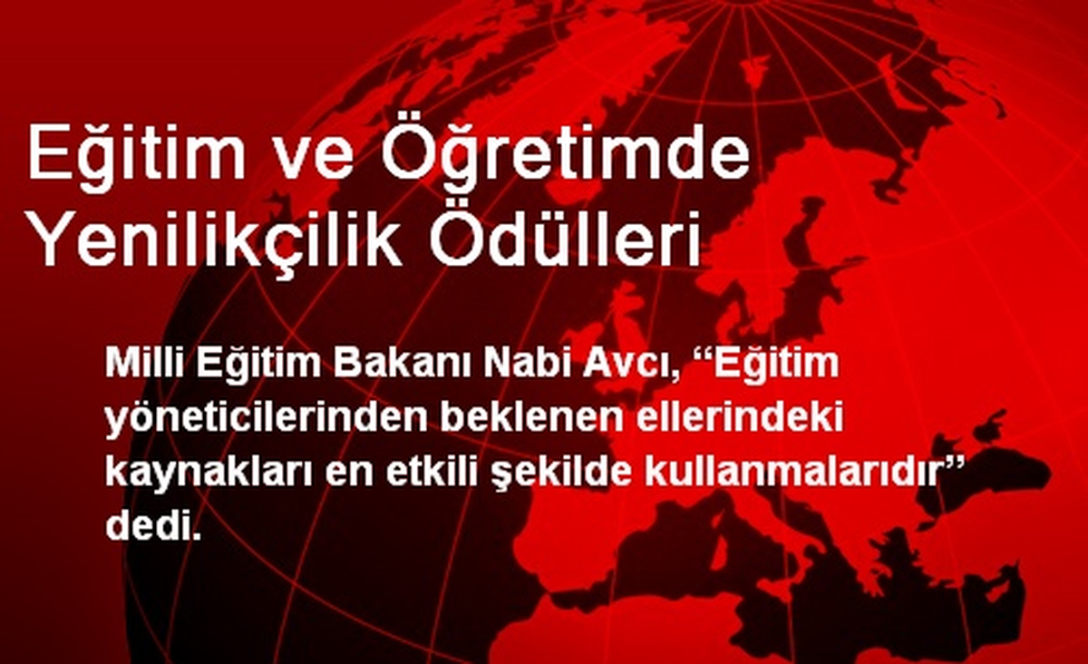Eğitim ve Öğretimde Yenilikçilik Ödülleri