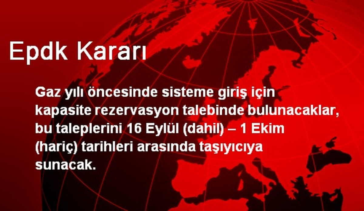 Epdk Kararı