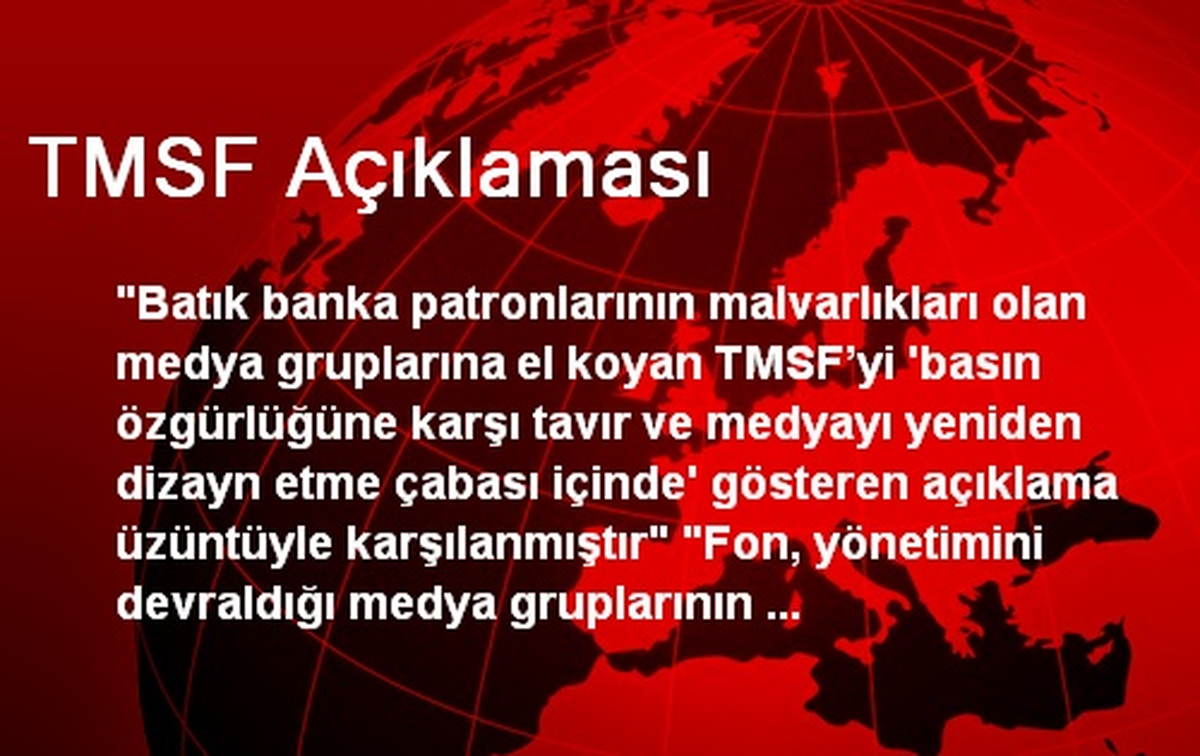 TMSF Açıklaması