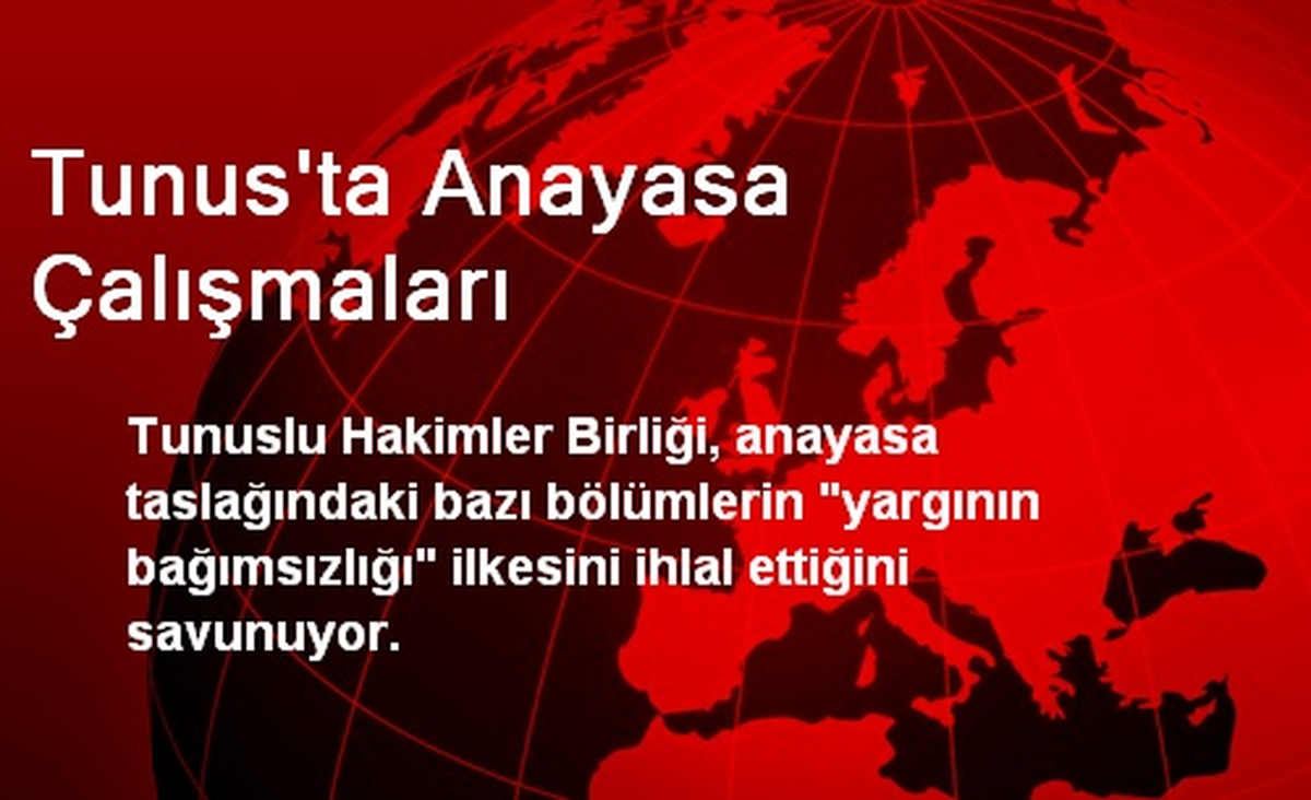 Tunus\'ta Anayasa Çalışmaları