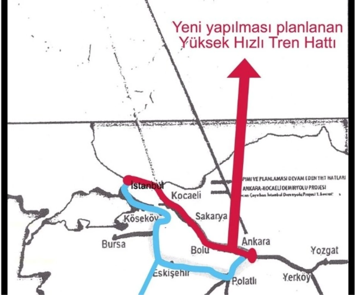 Sincan - Çayırhan- İstanbul" Demiryolu Projesi