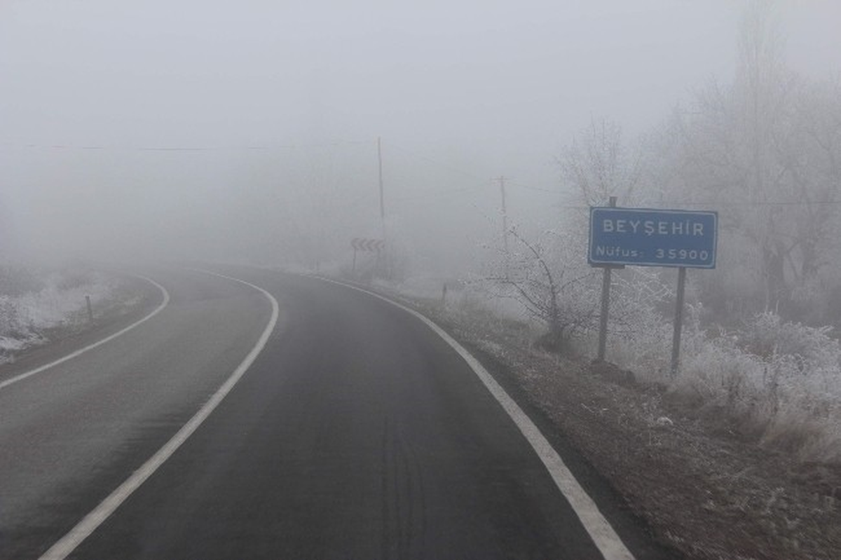 Beyşehir Yeni Yıla Sisli Girdi