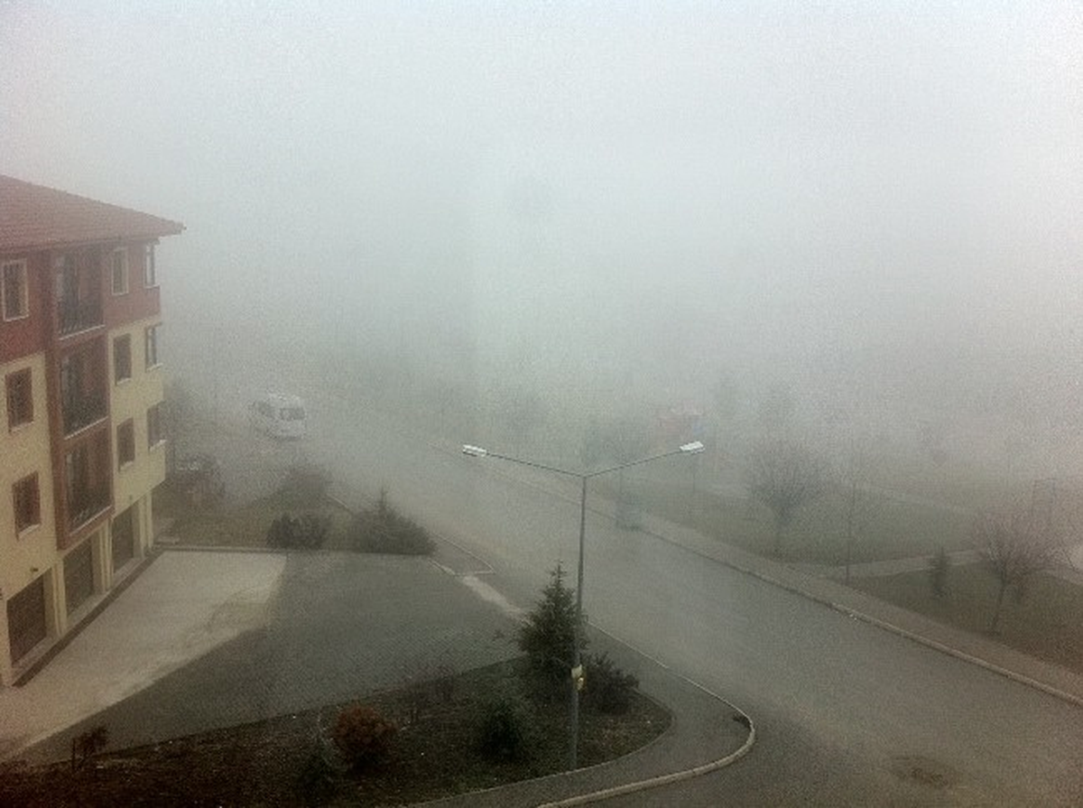 Eskişehir 2014\'ü Sisli Havayla Karşıladı