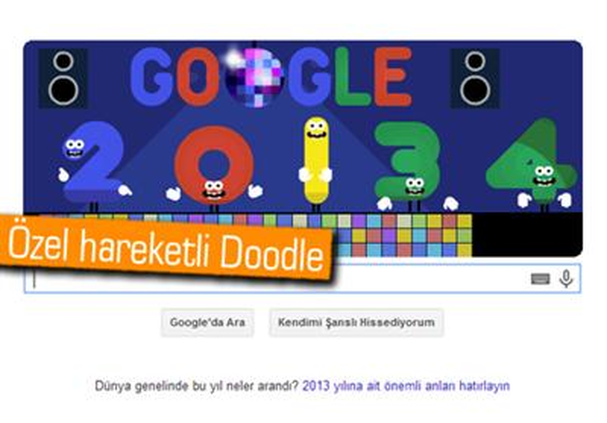 Google\'dan Yılbaşı Doodle\'ı