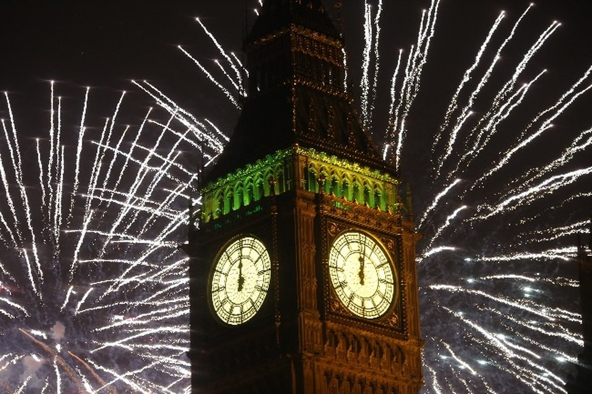 Londra\'da Görkemli 2014 Kutlaması