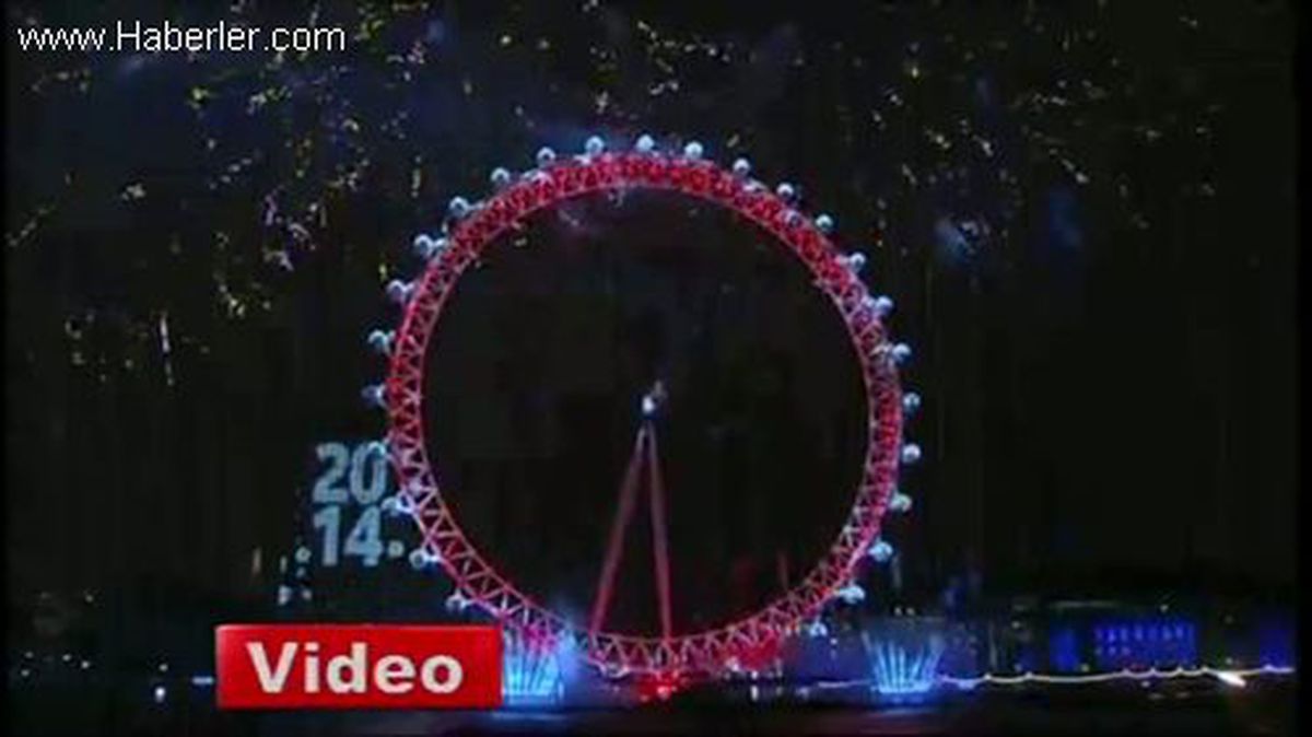 Londra\'da Görkemli 2014 Kutlaması