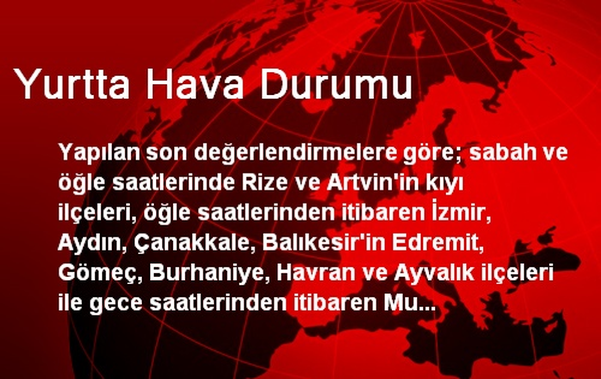 Yurtta Hava Durumu