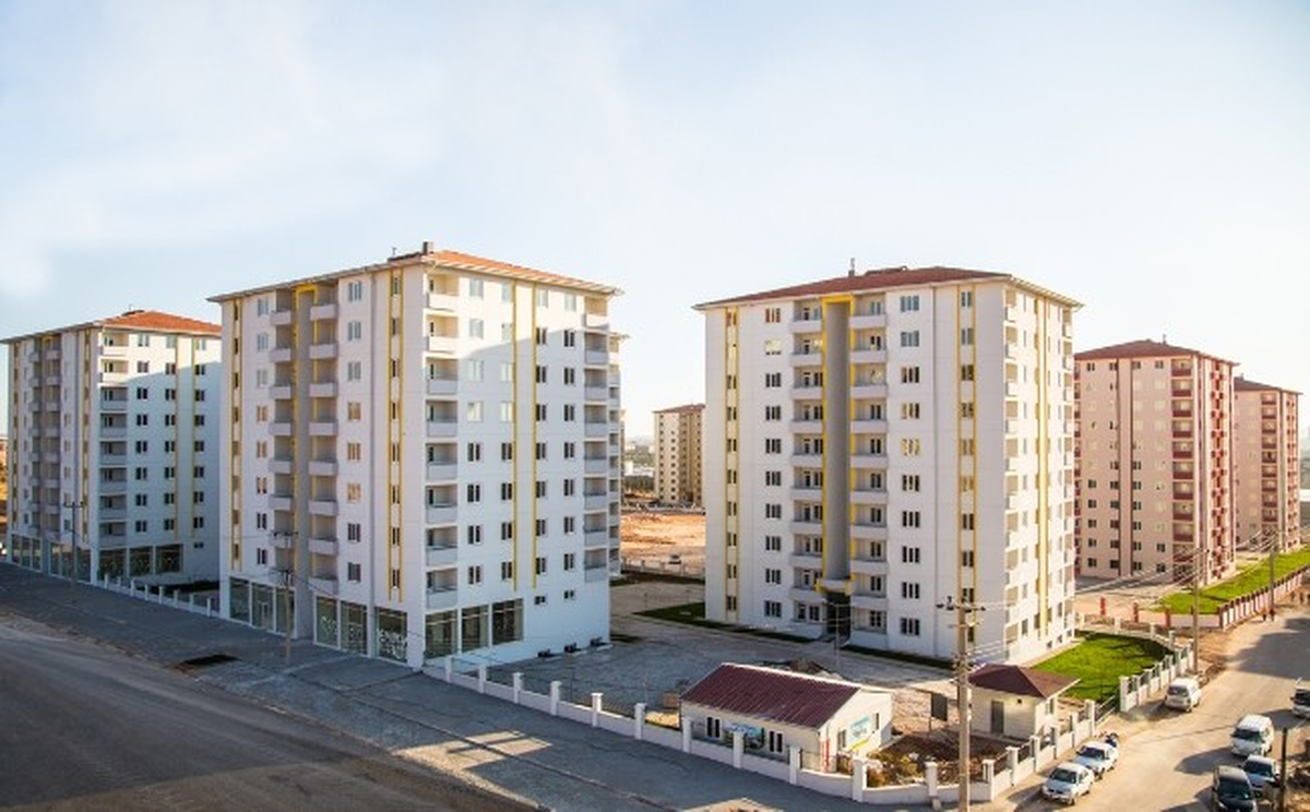 Gazikent\'teki Toplu Konut İnşaatı Sona Yaklaştı